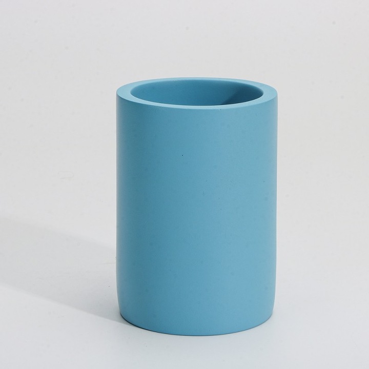 Fürdőbögre Inter Ceramic Sky ICCA 55658 kék, szabadon álló, polirezin, 10,1x7 cm, matt, égszínkék