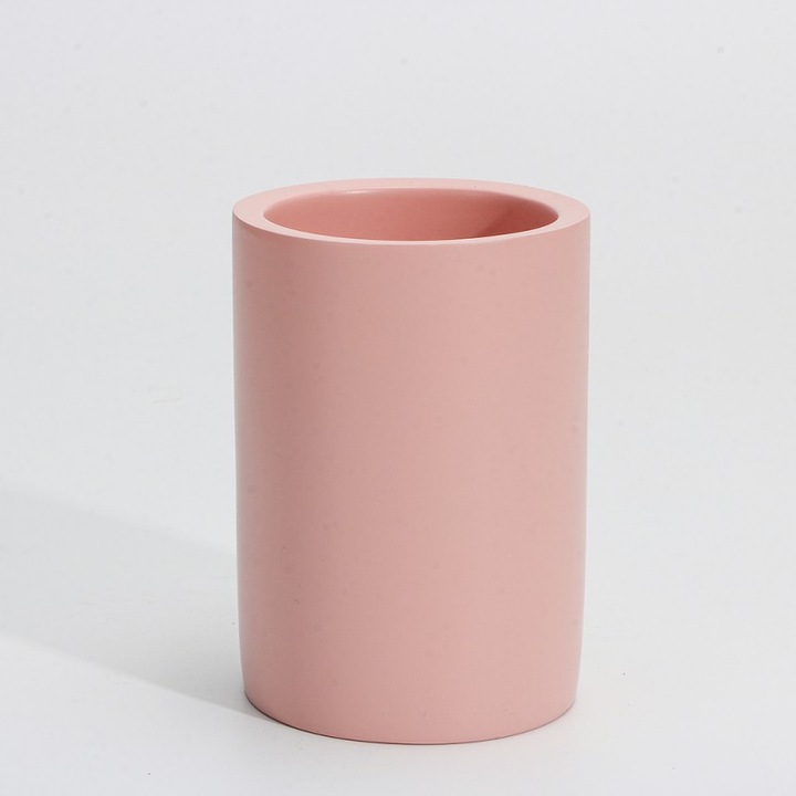 Fürdőbögre Inter Ceramic Rose ICCA 55658 PINK, szabadon álló, polirezin, 10,1x7 cm, matt, rózsaszín