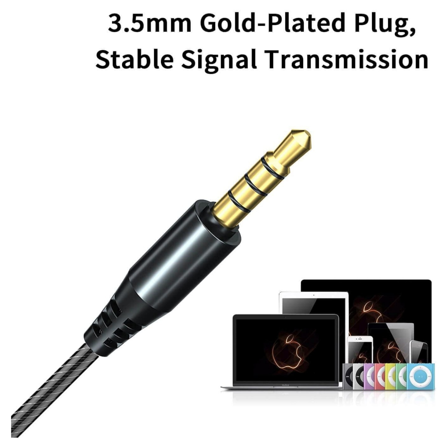 Casti cu fir in-ear sport, 1BA+1DD, Unitate hibrida, HI-RES Audio, Monitor, Sport, Anularea zgomotulu, enkourakoko®, MIcrofon Negru Cristal