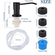 Dozator De Sapun Pentru Chiuveta, Zggzerg, Cu furtun de silicon de 1m, Anti rugina, Rezistenta la coroziune, Rotatie la 360°, Usor de instalat si curatat, Pentru Sapun, sampon, detergent, Otel inoxidabil/Plastic, Negru