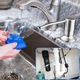 Dozator De Sapun Pentru Chiuveta, Zggzerg, Cu furtun de silicon de 1.2m, Anti rugina, Rezistenta la coroziune, Rotatie la 360°, Usor de instalat si curatat, Pentru Sapun, sampon, detergent, Otel inoxidabil/Plastic, Argintiu