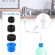 Dozator De Sapun Pentru Chiuveta, Zggzerg, Cu furtun de silicon de 1.2m, Anti rugina, Rezistenta la coroziune, Rotatie la 360°, Usor de instalat si curatat, Pentru Sapun, sampon, detergent, Otel inoxidabil/Plastic, Argintiu