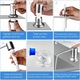 Dozator De Sapun Pentru Chiuveta, Zggzerg, Cu furtun de silicon de 1.2m, Anti rugina, Rezistenta la coroziune, Rotatie la 360°, Usor de instalat si curatat, Pentru Sapun, sampon, detergent, Otel inoxidabil/Plastic, Argintiu