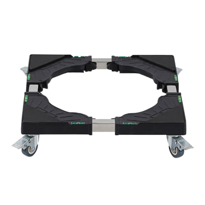 Suport ajustabil pentru combina frigorifica Tebnaild, capacitate 180kg, negru, 4 roti