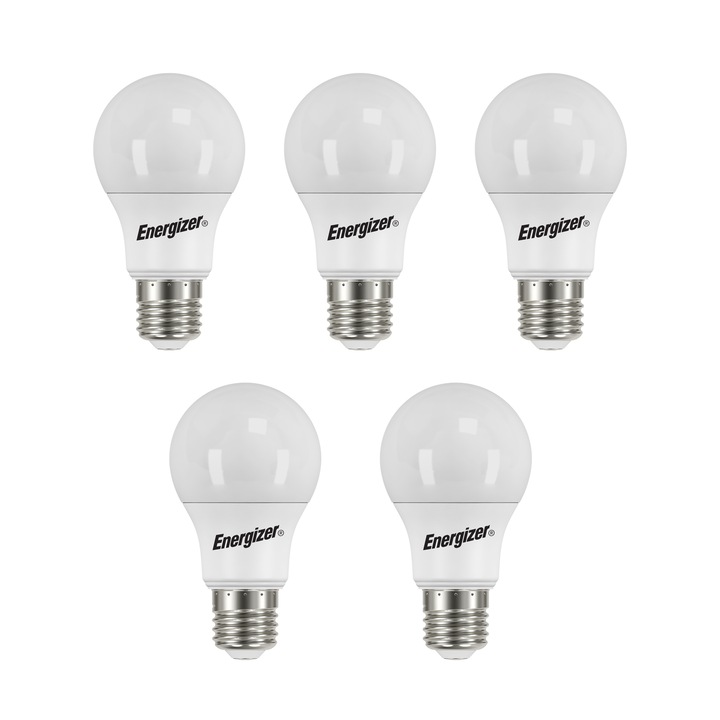 Комплект от 5 LED крушки, 8.8W, 806 лумена, 3000K, Energizer
