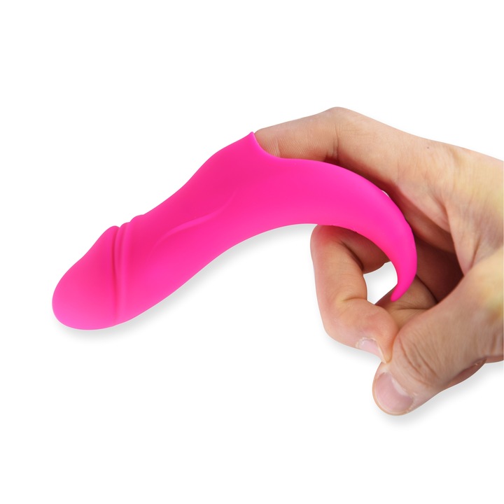 OEM Rose Red vibrátor, 10x3cm, szilikon, vízálló