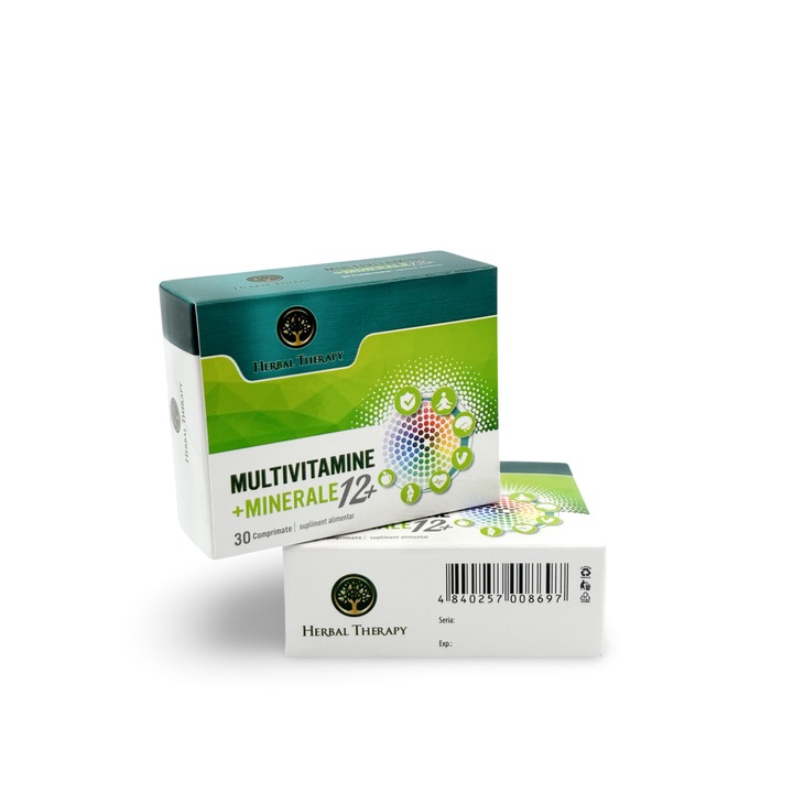 Multivitamine + Minerale 12+, 30 comprimate