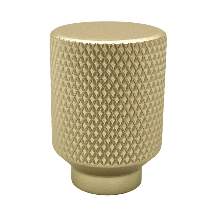 Buton pentru mobila Santino, finisaj alama satin CB, Ø:22 mm