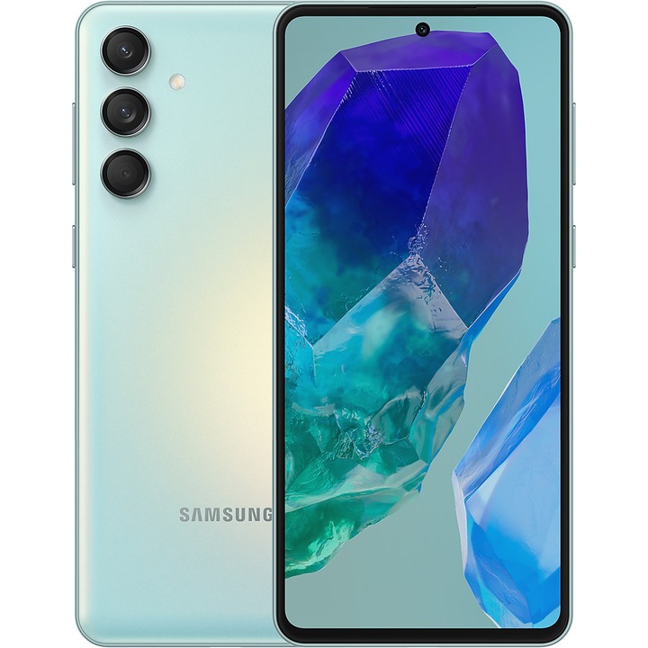 Мобилен телефон Samsung Galaxy M55, 8GB RAM, 256GB, 5G, Светло зелен
