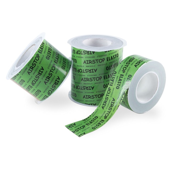 Banda adeziva, UNIVERSALA, usor extensibila pentru etansare la aer si vant, 150mm x 25m, AIRSTOP ELASTO - ISOCELL