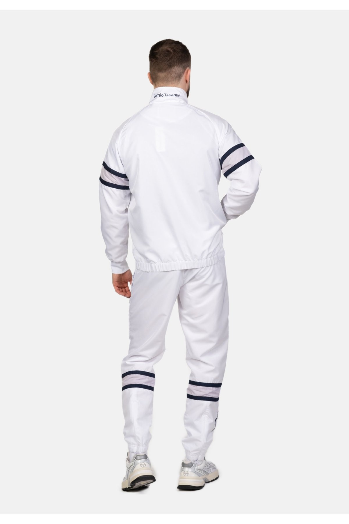 Trening lifestyle barbati, Sergio Tacchini, Poliester, Alb, S INTL
