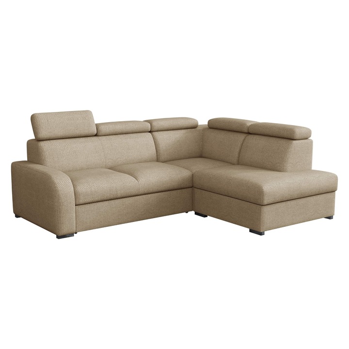 Coltar Losar 2rRLXp, MIRJAN24, dreapta, bej, 200x250x85 cm