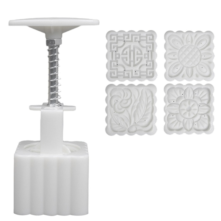 Комплект форми за лунен кейк, с флорални шарки, за различни празници, партита