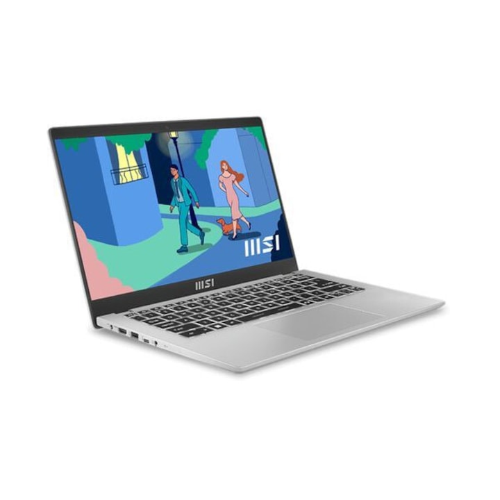 Laptop MSI Modern 14 C7M-252PL, 14 inch, AMD Ryzen 5 7530U 6 C / 12 T, 2.0 GHz - 4.5 GHz, 19 MB cache, 16 GB DDR4, 512 GB SSD, AMD Radeon Graphics, Windows 11 Home