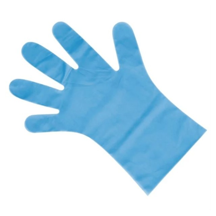 Polietilén TPE eldobható kesztyű, univerzális méret, 100 db. egy borítékban