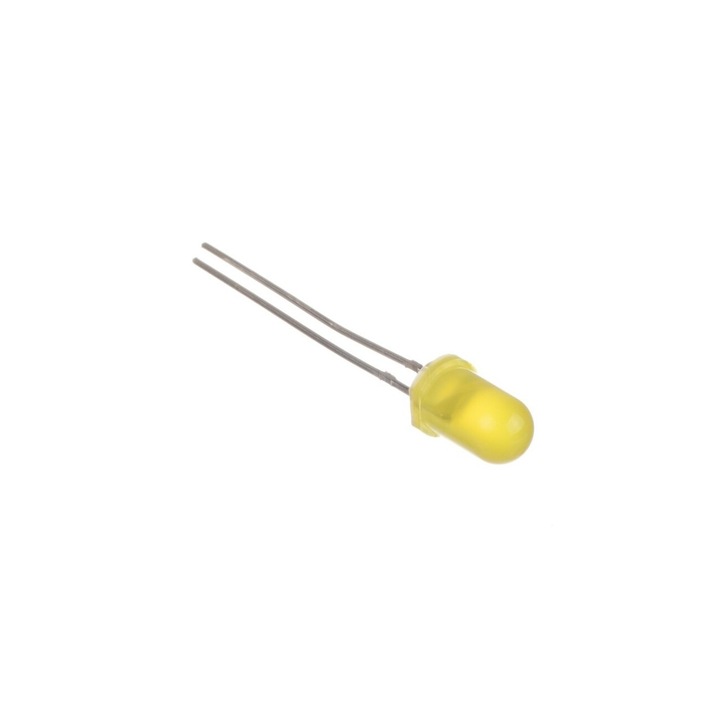 LED Жълт светодиод 5мм 10 броя