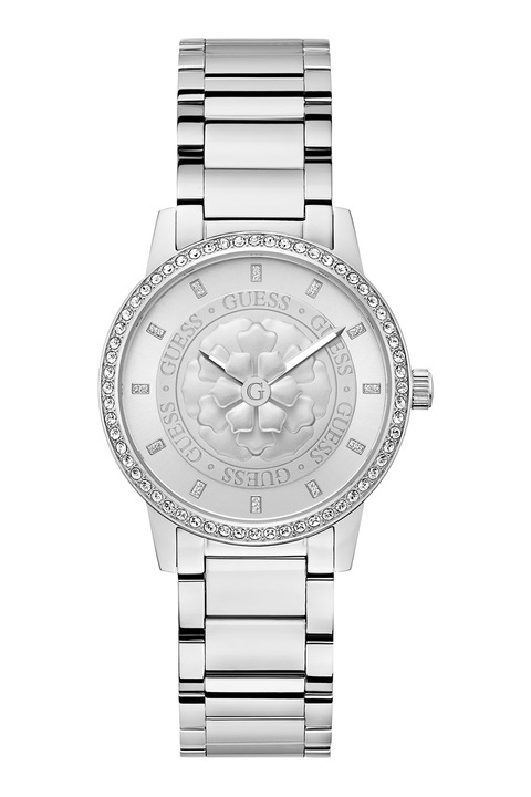 GUESS, Karóra rozsdamentes acélszíjjal, Ezüstszín