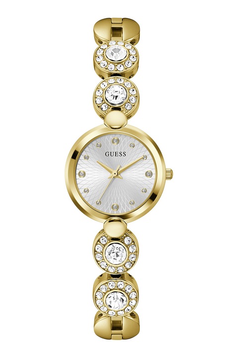 Guess, Ceas analog cu cristale, Auriu