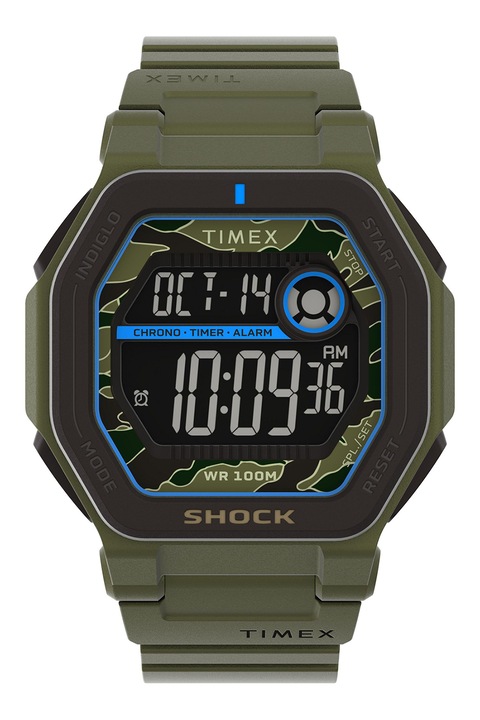 Timex, Ceas digital Command Encounter, 45 MM, Kaki