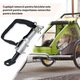 Carlig cuplare remorca bicicleta Chucai, Otel/Nylon, universal, usor de instalat, Negru, 19.5x2.7cm