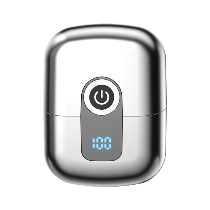 Електрическа самобръсначка, Mini, водоустойчива, бързо зареждане, тъмно сива