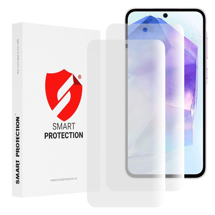 Комплект от 2 протектора за Samsung Galaxy A55 5G - Smart Protection Classic, M46, Silicon, Clear