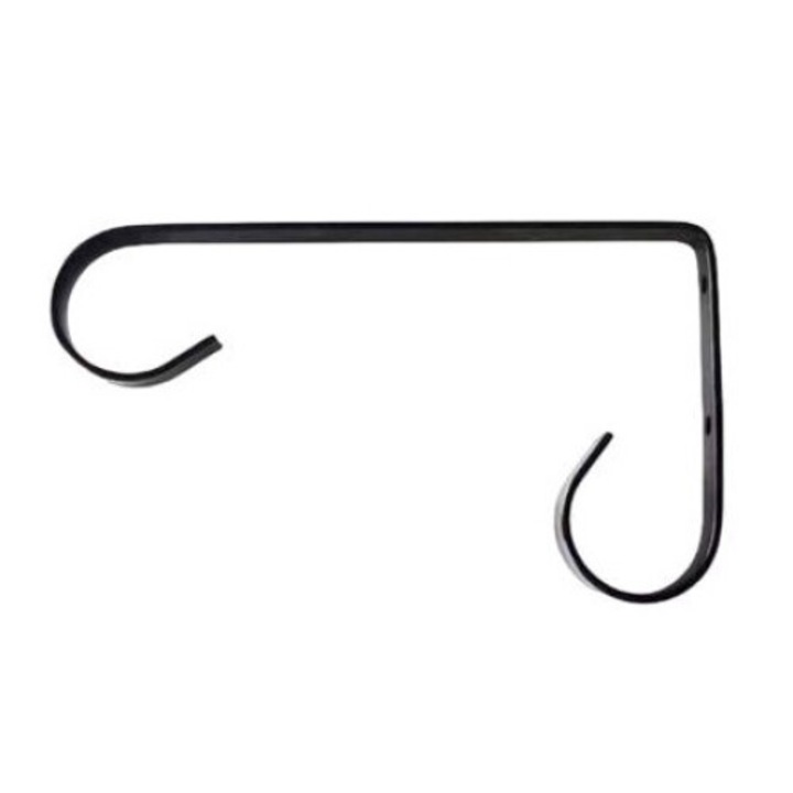 Set 10 suporturi suspendate pentru plante, Niks, decorative, negru