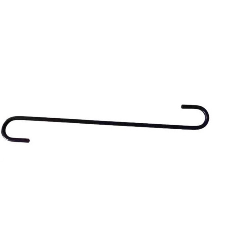 Set 12 carlige de agatat din otel cu acoperire antistatica, Niks, negru