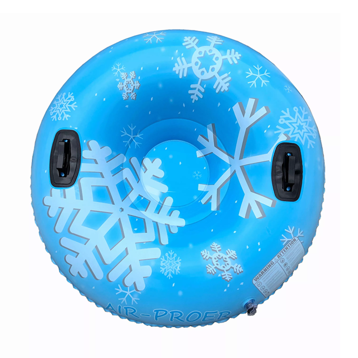 Felfújható szánkó, hócső, környezetbarát PVC, átmérő 120 cm, tömeg max. 150 kg, 5 éves kortól, világoskék