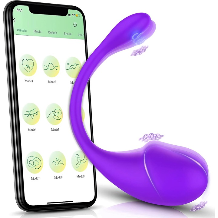 OEM Bugyi vibrátor alkalmazásvezérléssel, vízálló, rózsaszín, lila