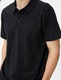 KOTON, Tricou polo uni din amestec de bumbac, Negru, M