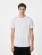 KOTON, Tricou cu decolteu la baza gatului, Alb, 2XL