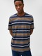 KOTON, Tricou de bumbac in dungi, Bleumarin, L