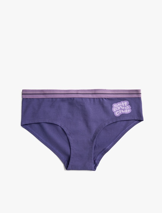 KOTON, Chiloti hipster din amestec de bumbac, Violet, M