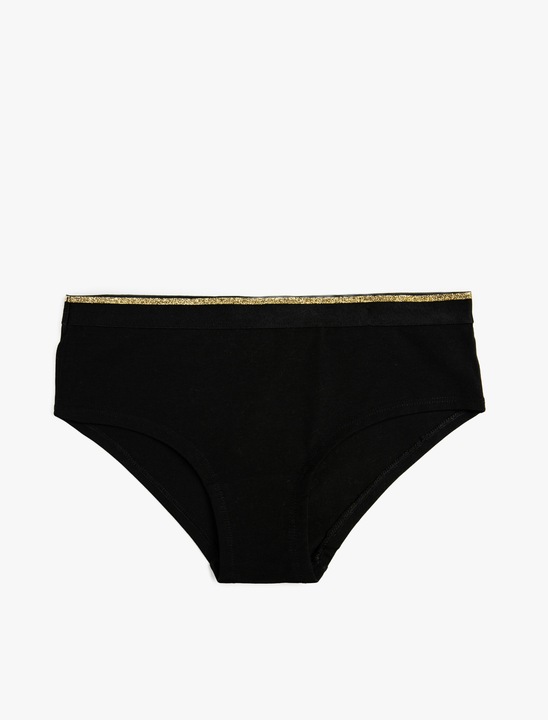 KOTON, Chiloti hipster de bumbac, Negru, S