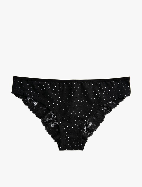 KOTON, Chiloti brazilieni Lacy, Negru, XS