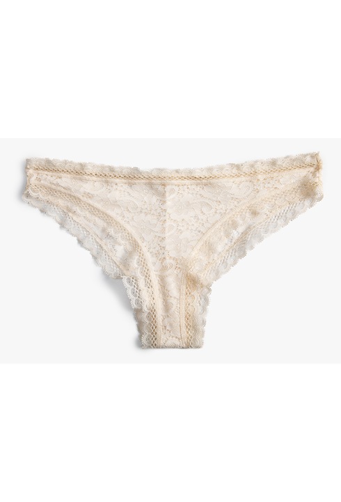 KOTON, Chiloti hipster Lacy, Alb, L