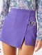 KOTON, Fusta-pantalon cu talie inalta 170111, Violet, XL