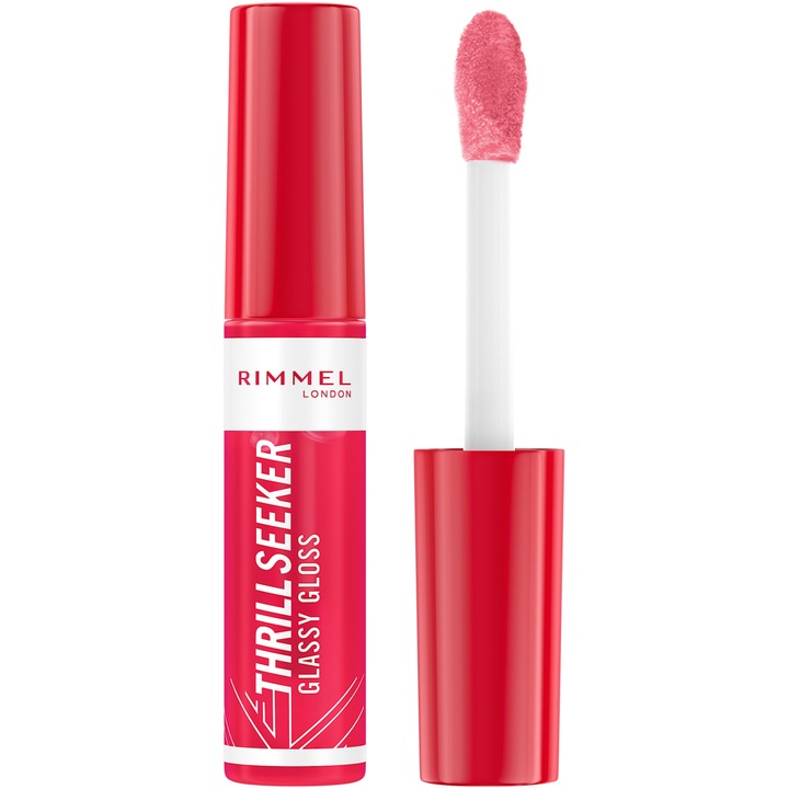 Luciu de buze Rimmel London Thrill Seeker Glassy Gloss 600 Berry Glace, 10 ml