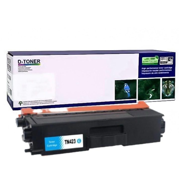 Cartus toner compatibil TN-423, cyan, 4000 pagini, pentru Brother DCP L8410CDW, Brother HL L8260CDW, Brother HL L8360CDW, Brother MFC L8900CDW, Brother MFC L8960CDW
