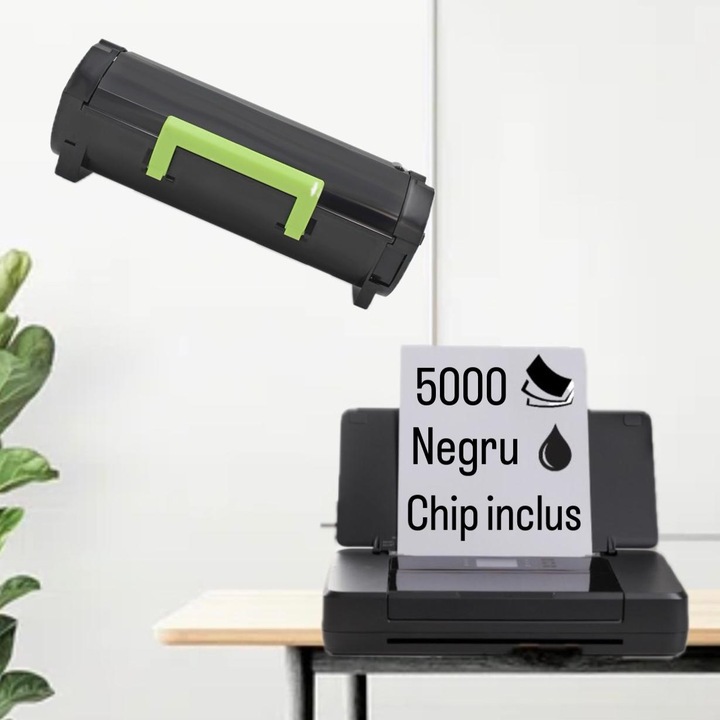 Тонер касета MS/MX310 MS/MX410 (50F0H0/60F0H0) черна, 5000 страници, съвместима, за LEXMARK MS310D, MS310DN, MS312DN, MS410D, MS410DN, MS415DN, MS510DN, MS610DE, MS610DN, MS610DTE, MS610DTN, LEXMARK MX310DN, MX410DE, MX510DE, MX511DE, MX511DHE, MX511DTE