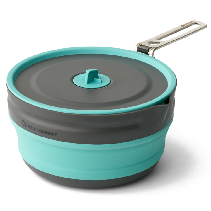 Összecsukható tál, fedéllel, Sea to Summit Frontier Ultralight, 2,2 liter, Aqua Sea Blue