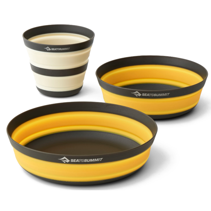 Set 3 piese vesela pliabile Sea to Summit Frontier Ultralight, 1 persoana, multicolor