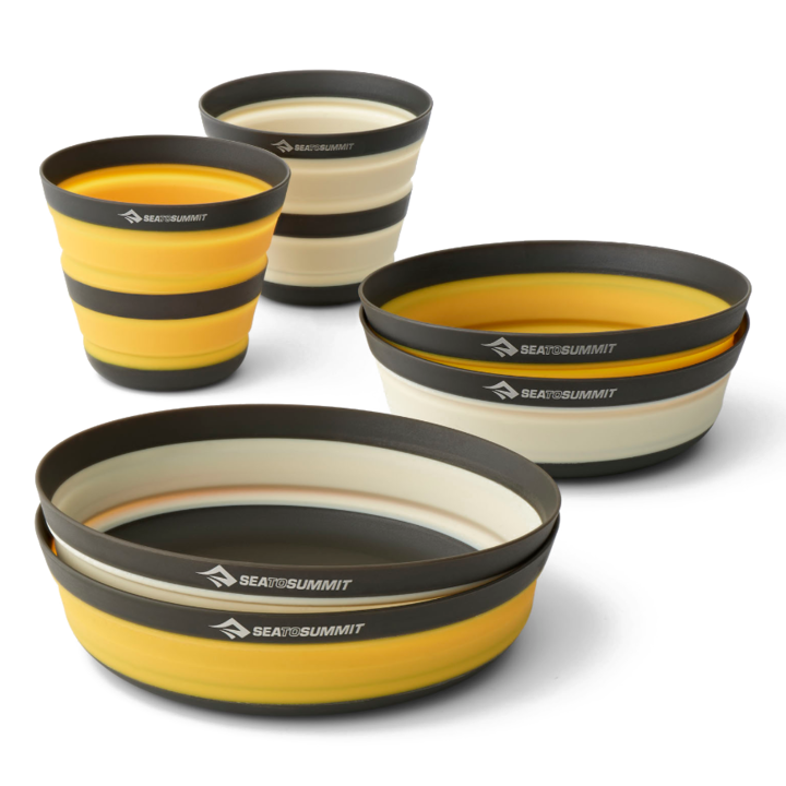 Set 6 piese vesela pliabile Sea to Summit Frontier Ultralight, 2 persoane, multicolor