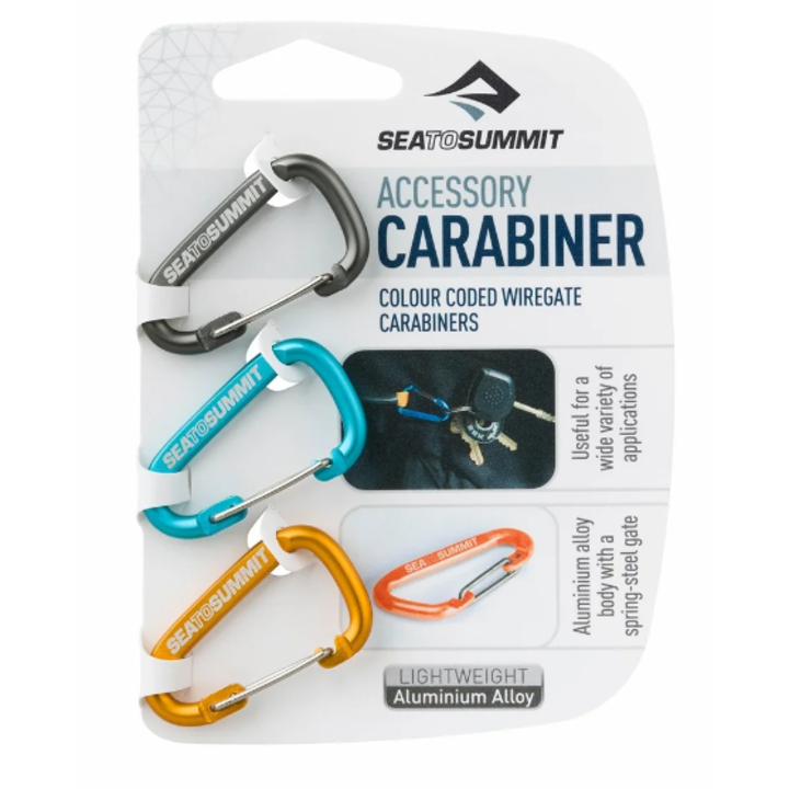 Set 3 carabine Sea to Summit, 40x23 mm, multicolore