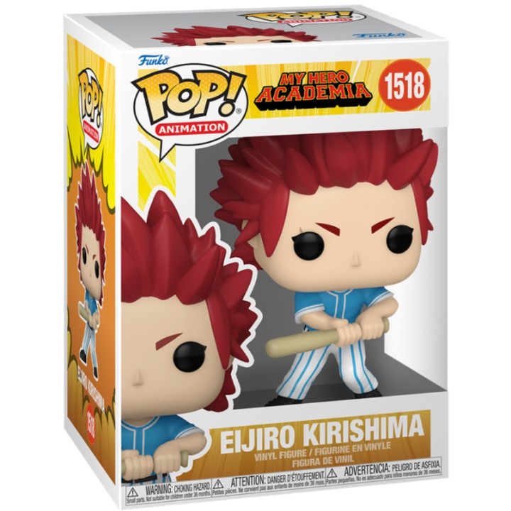 Фигурка Funko POP Animation - My Hero Academia - Eijiro Kirishima (Hero League Baseball), Multicolor, cm
