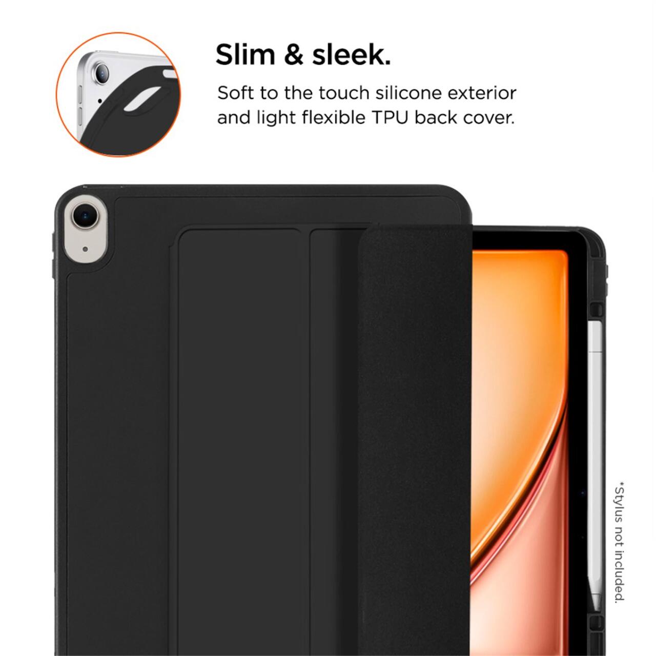 Husa Eiger Storm 250m Stylus compatibila cu iPad Air 13 (2024) Black