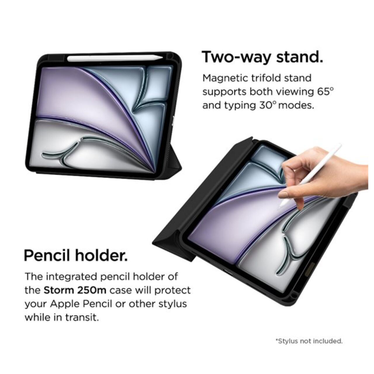 Husa Eiger Storm 250m Classic compatibila cu iPad Air 13(2024)/Pro 12.9 (2021)/(2022) Black