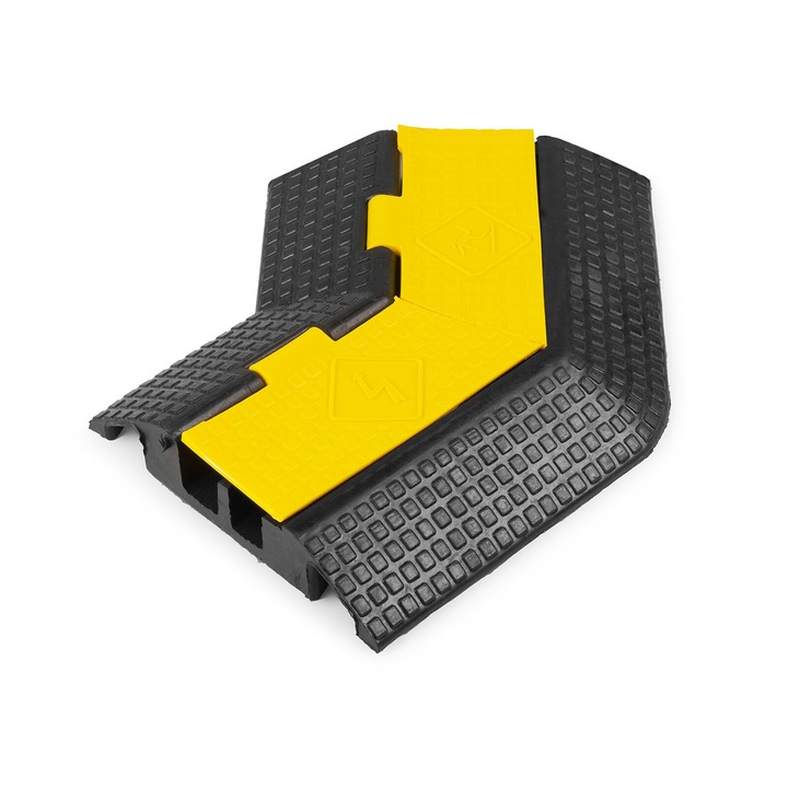 Power Dynamics CB-2C Kábeltaposó csatorna fedéllel, 15 tonna (2 csatorna, 45°)