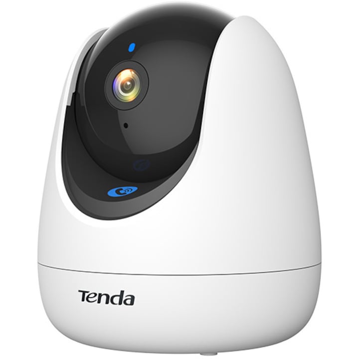 Камера за наблюдение Tenda CP3 PRO Wi-Fi 6, 3MP, 2304 x 1296, AI Откриване на хора и домашни любимци, Интелигентно проследяване, Обаждане с един бутон, Двупосочен аудио канал